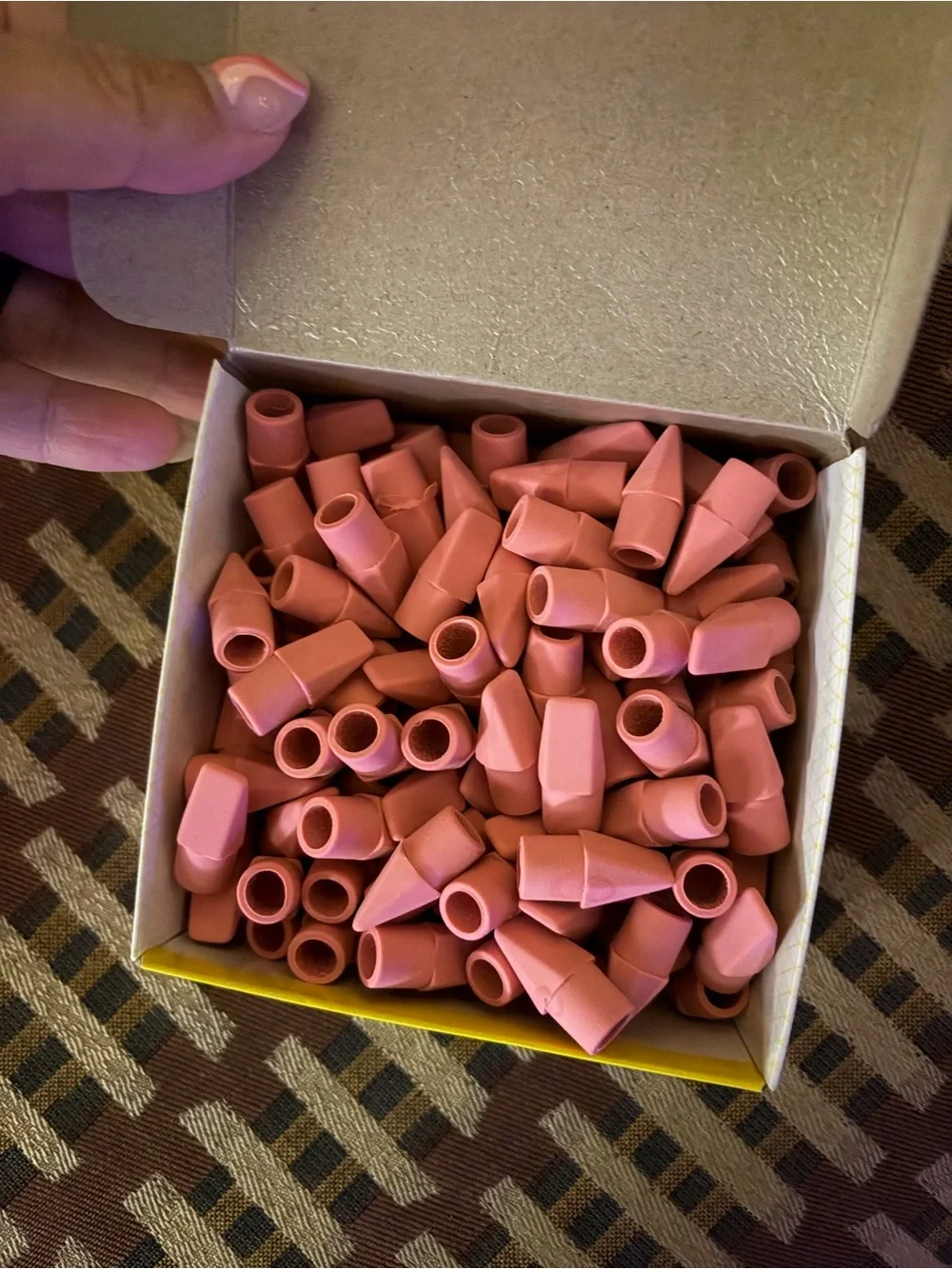 Pink Pencil Tip Erasers - Pack of 144